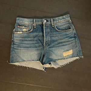 rag & bone high-rise denim shorts